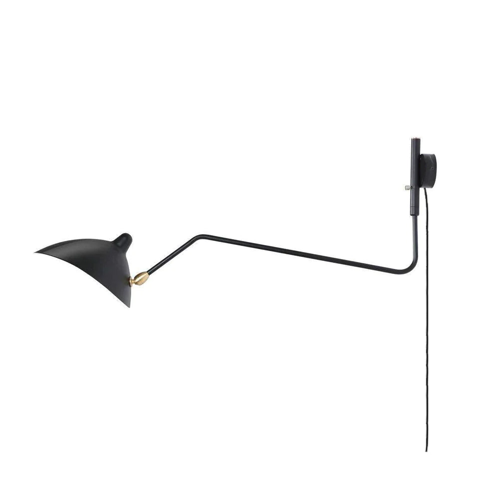 Articulated Arm Wall Sconce Swivel Shades Plug In Mid Century Modern