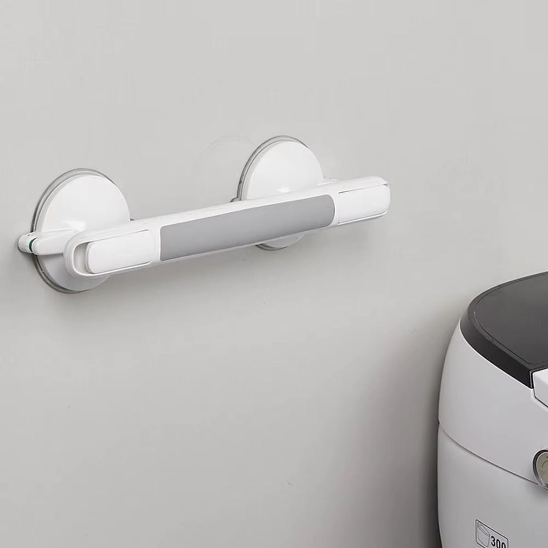 Shower Grab Bar Suction Cup No Drill with Grip Indicator