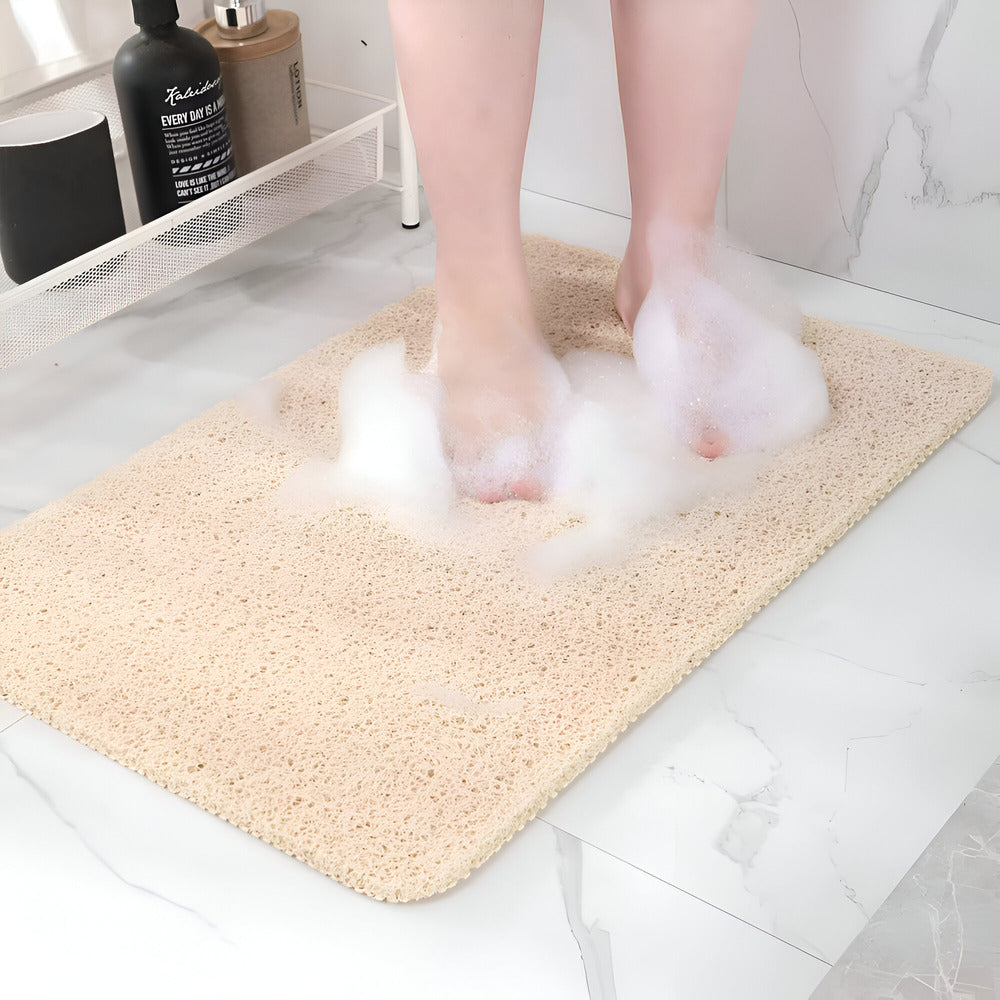 Skridsikker brusemåtte PVC luffa til badeværelset