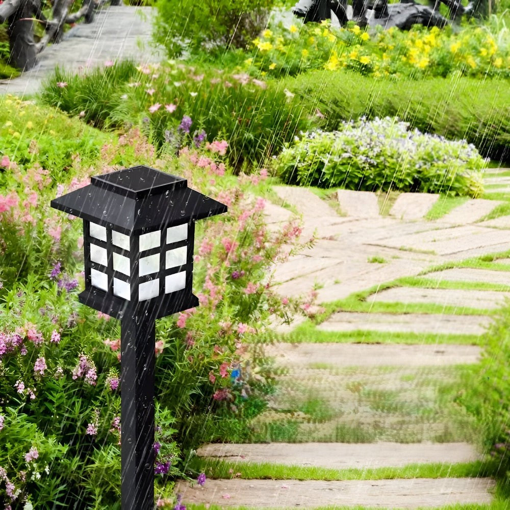 Solcelledrevne LED-havelamper i japansk lanternedesign