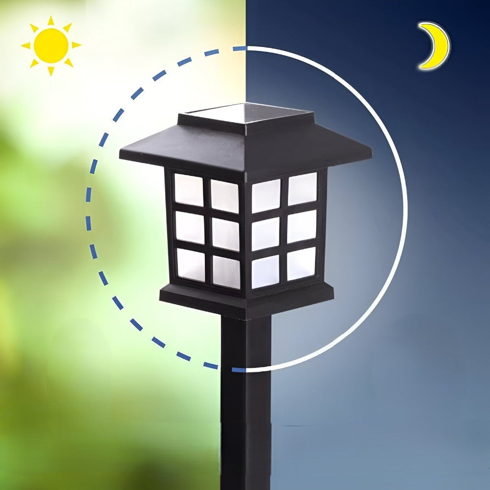 Solcelledrevne LED-havelamper i japansk lanternedesign