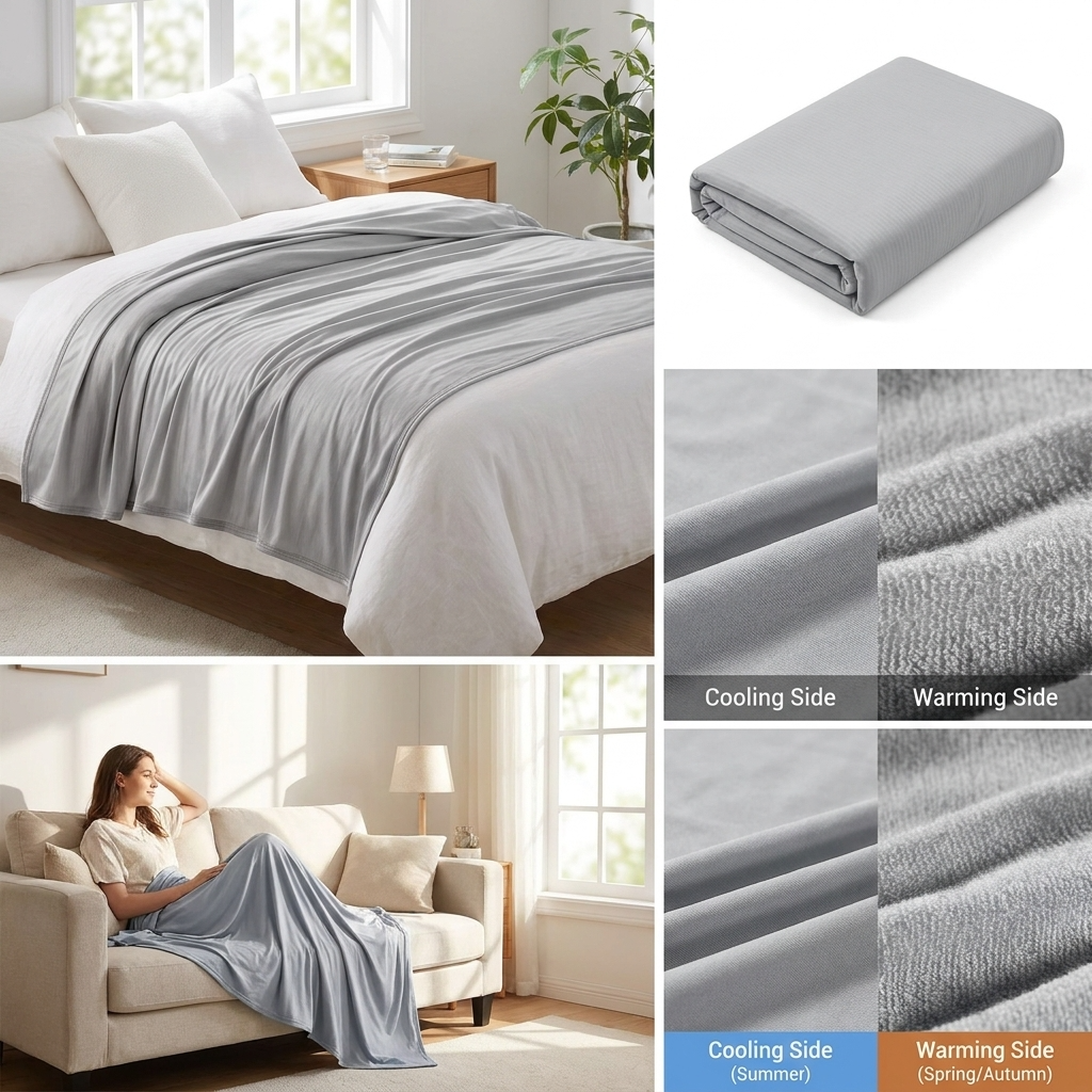 Cooling Blanket Lightweight Quick-Dry for Warm Nights
