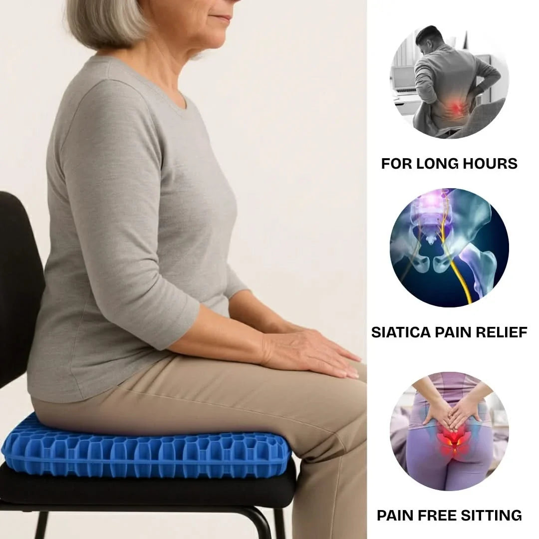 Gel Seat Cushion for Office and Dining Chairs