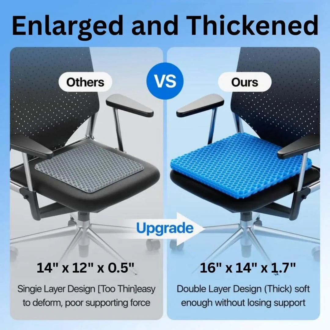 Gel Seat Cushion for Office and Dining Chairs