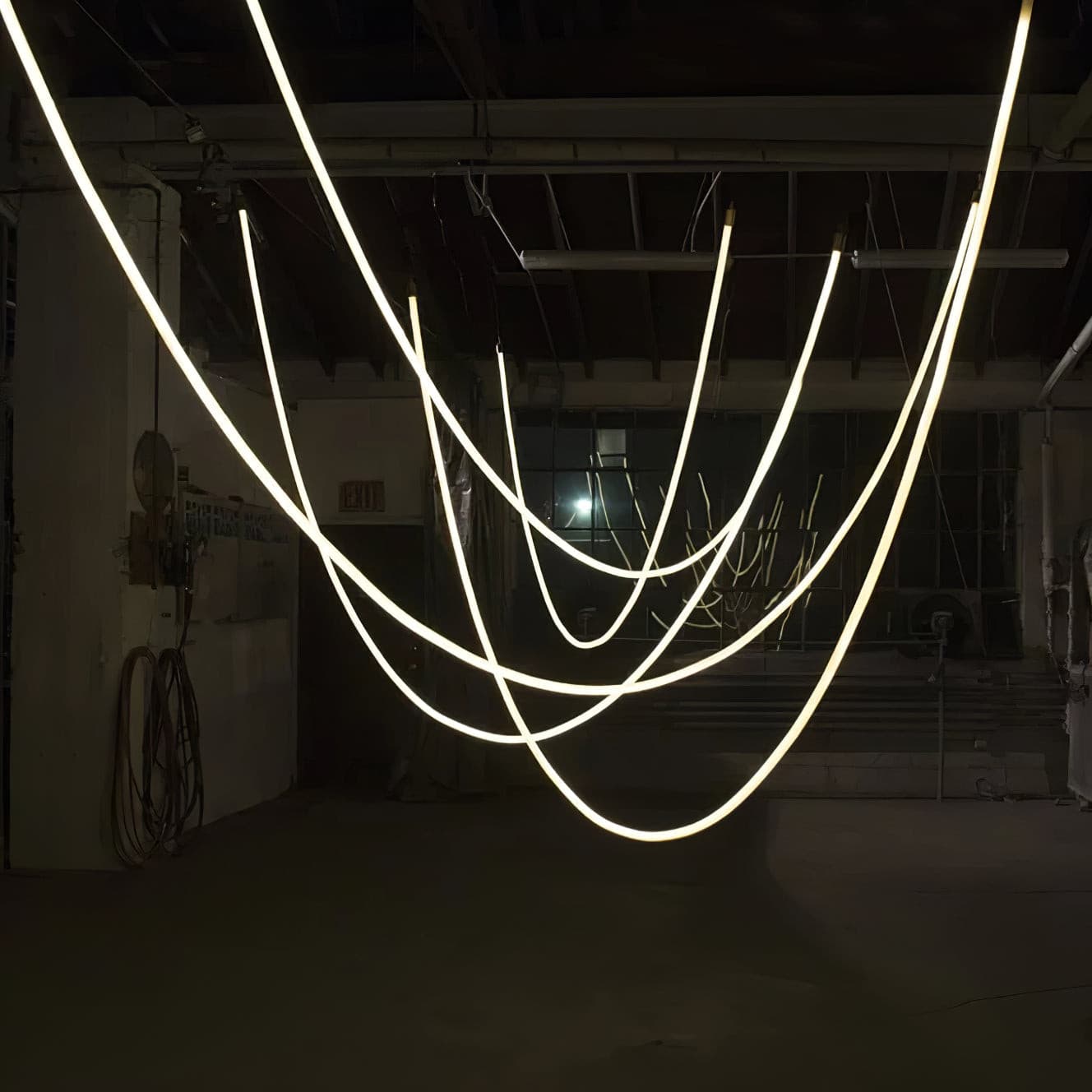 Flexible LED Ribbon Pendant Light Silicone Strip Custom Length Lighting