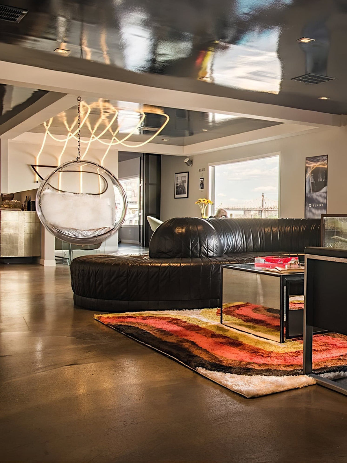 Flexible LED Ribbon Pendant Light Silicone Strip Custom Length Lighting