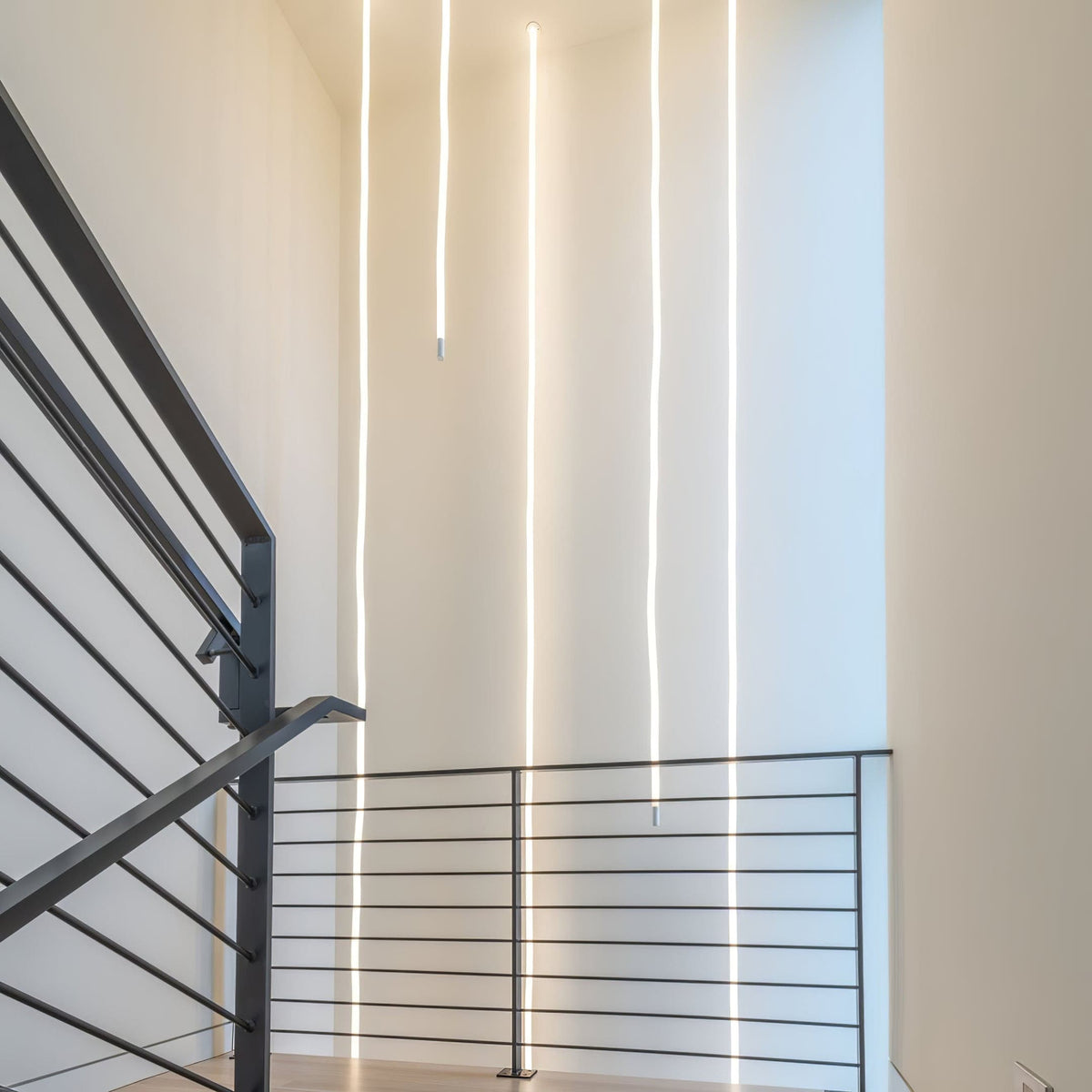 Flexible LED Ribbon Pendant Light Silicone Strip Custom Length Lighting