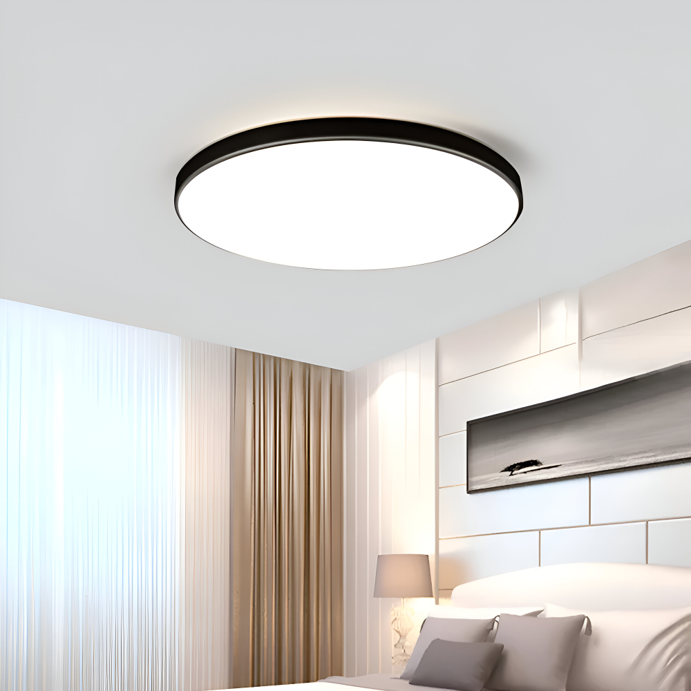 Ultratynd LED loftlampe med flad skærm