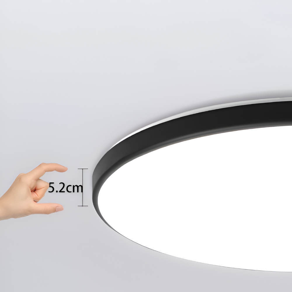 Ultratynd LED loftlampe med flad skærm
