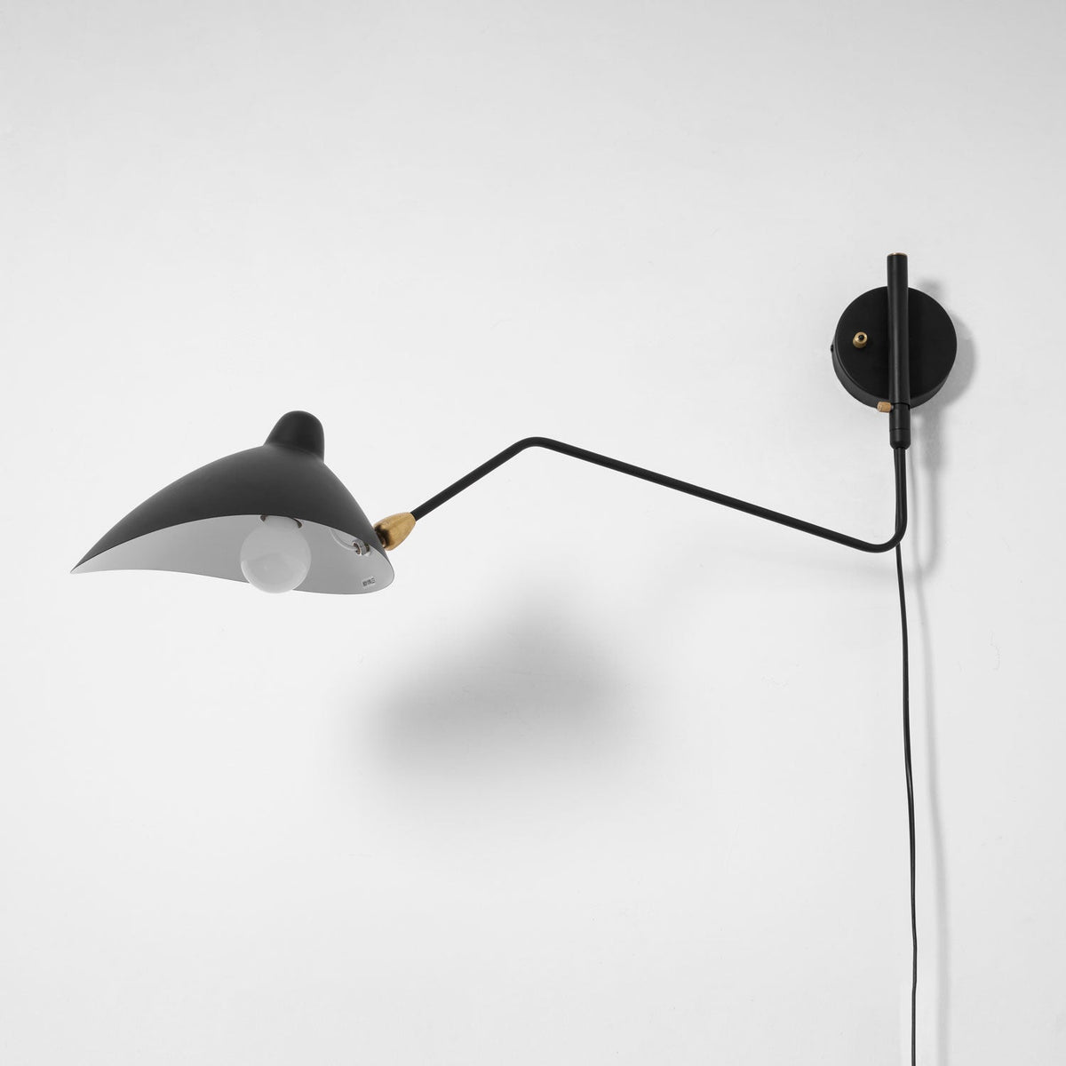 Articulated Arm Wall Sconce Swivel Shades Plug In Mid Century Modern