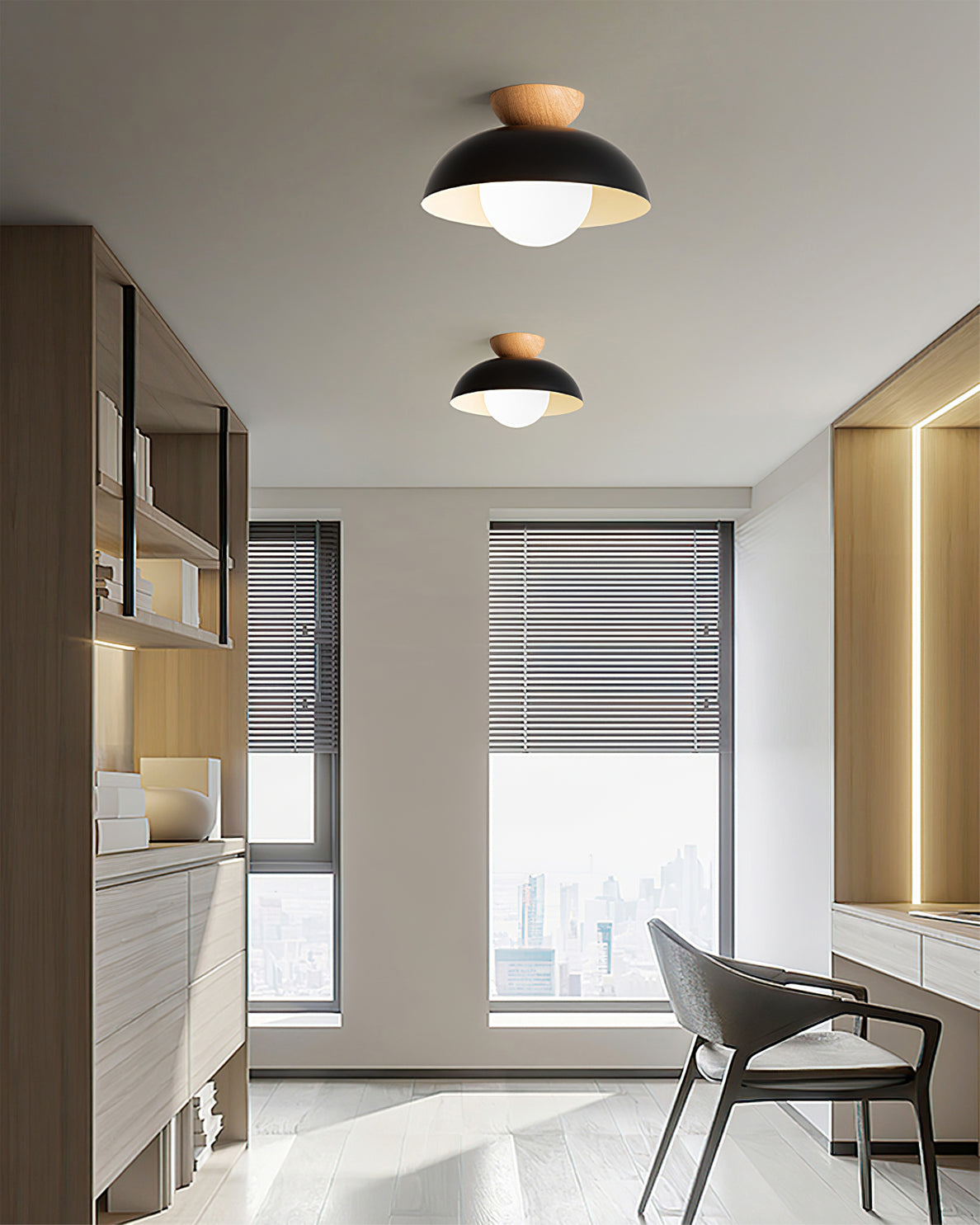 Sloped Ceiling Light Fixture White Glass Shade E26 Base Vaulted Room