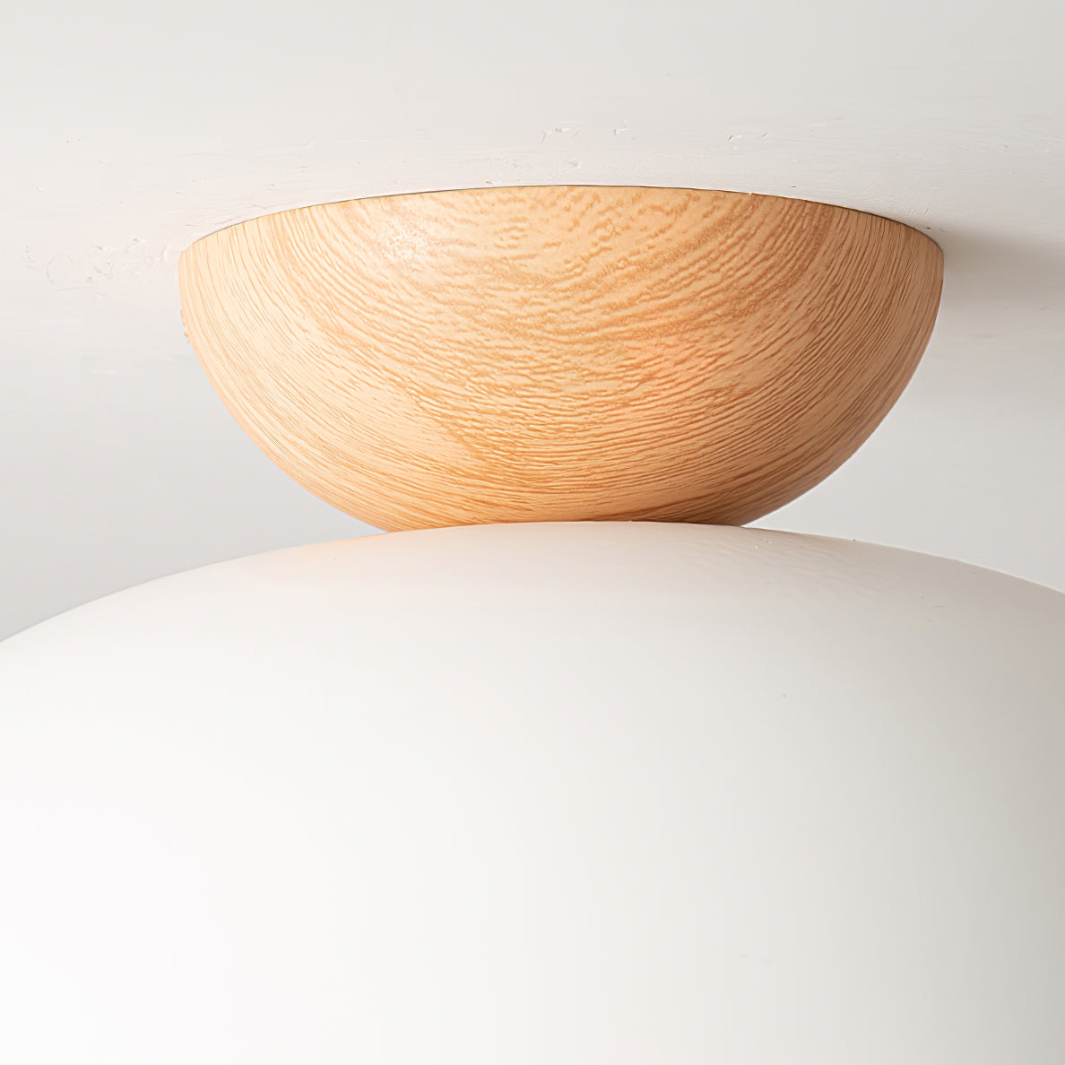 Sloped Ceiling Light Fixture White Glass Shade E26 Base Vaulted Room