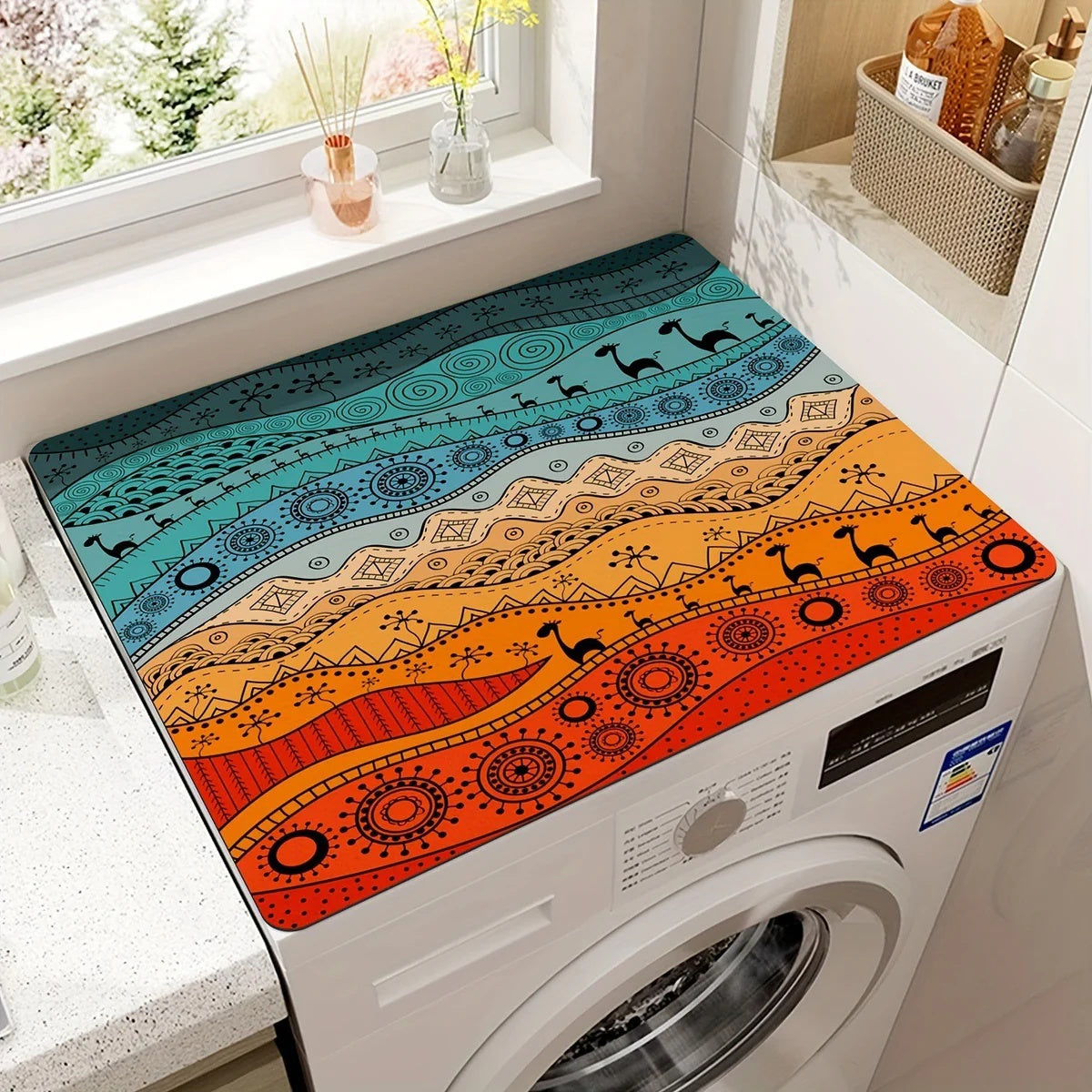 Washer and Dryer Top Mat Microfiber Appliance Protector