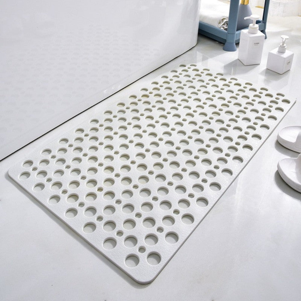 Shower Mat Non-Slip PVC with Suction Cups and Drain Holes
