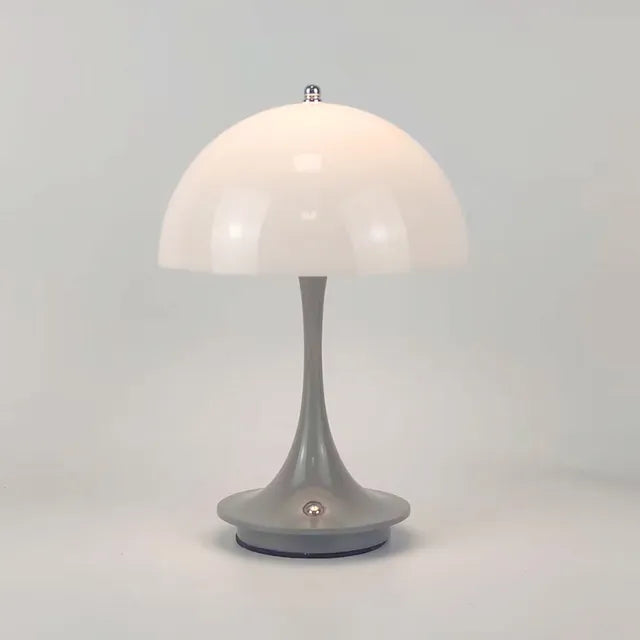 Mushroom Lamp Cordless Rechargeable Touch Dimmable for Bedside and Desk