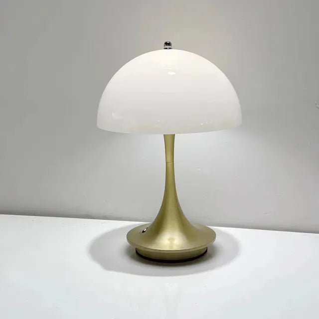 Mushroom Lamp Cordless Rechargeable Touch Dimmable for Bedside and Desk