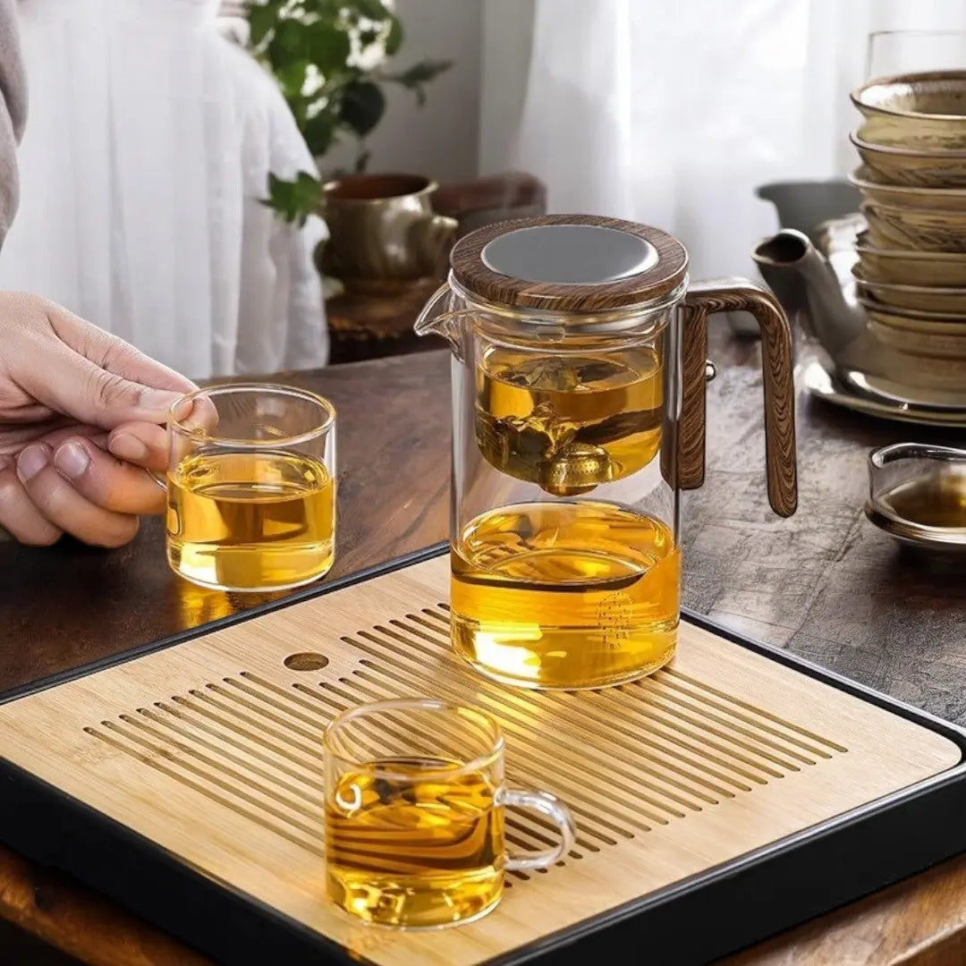 Glass Teapot for Loose Leaf Tea with Magnetic Infuser