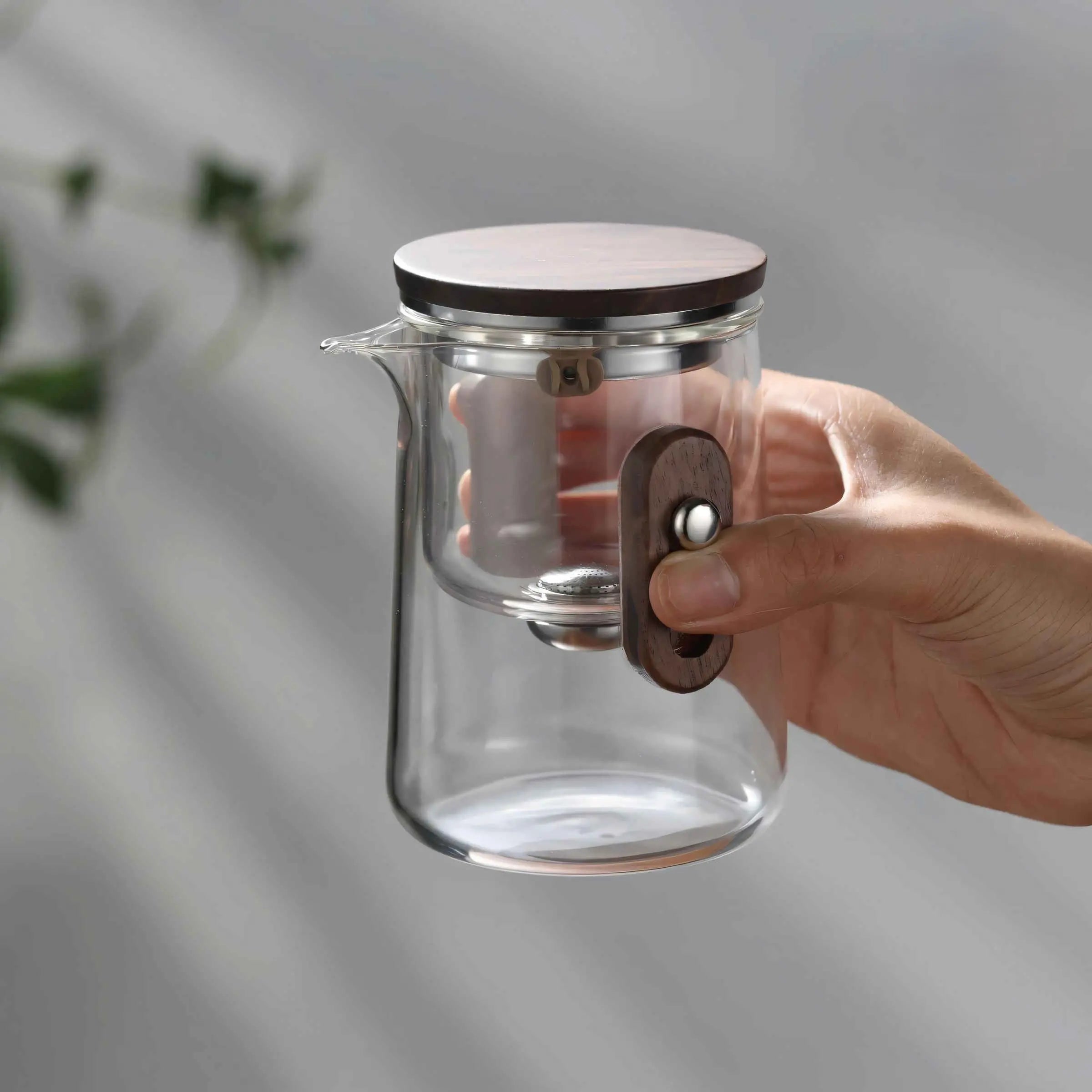 Travel Tea Set with Glass Teapot, Cups and Hard Case