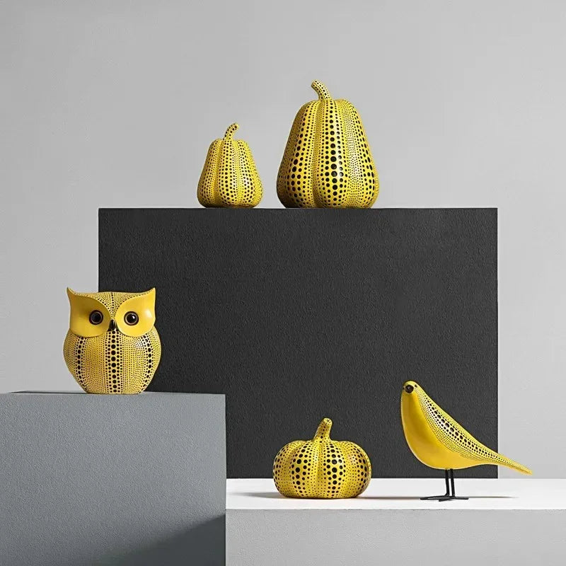 Polka Dot Decorative Figurine for Shelf and Desk