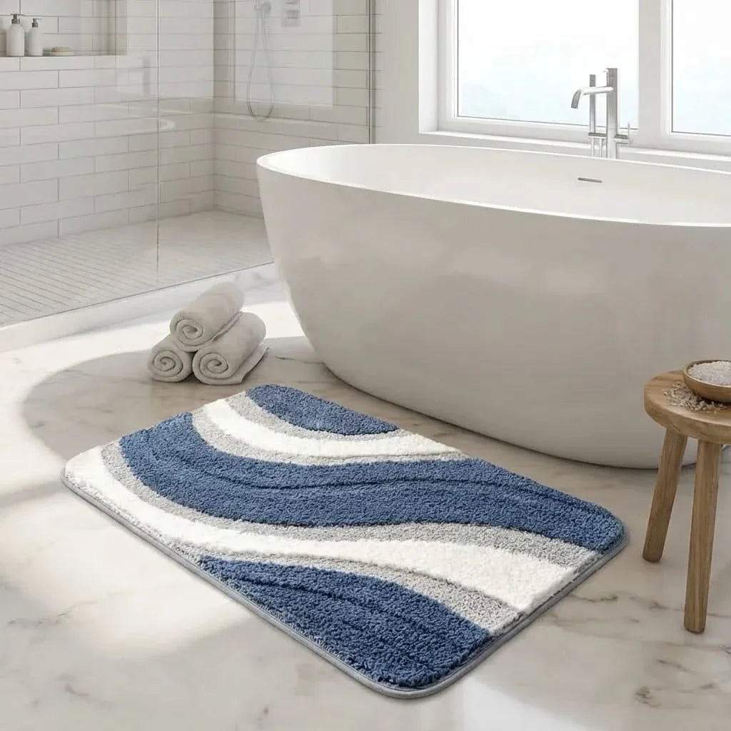 Microfiber Bath Rug Plush Non-Slip