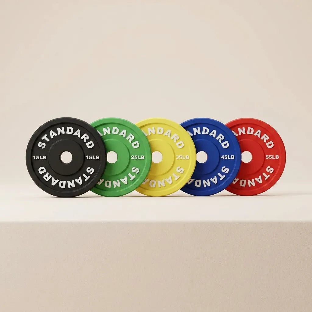Weight Plate Coaster Set of 5 with Storage Stand