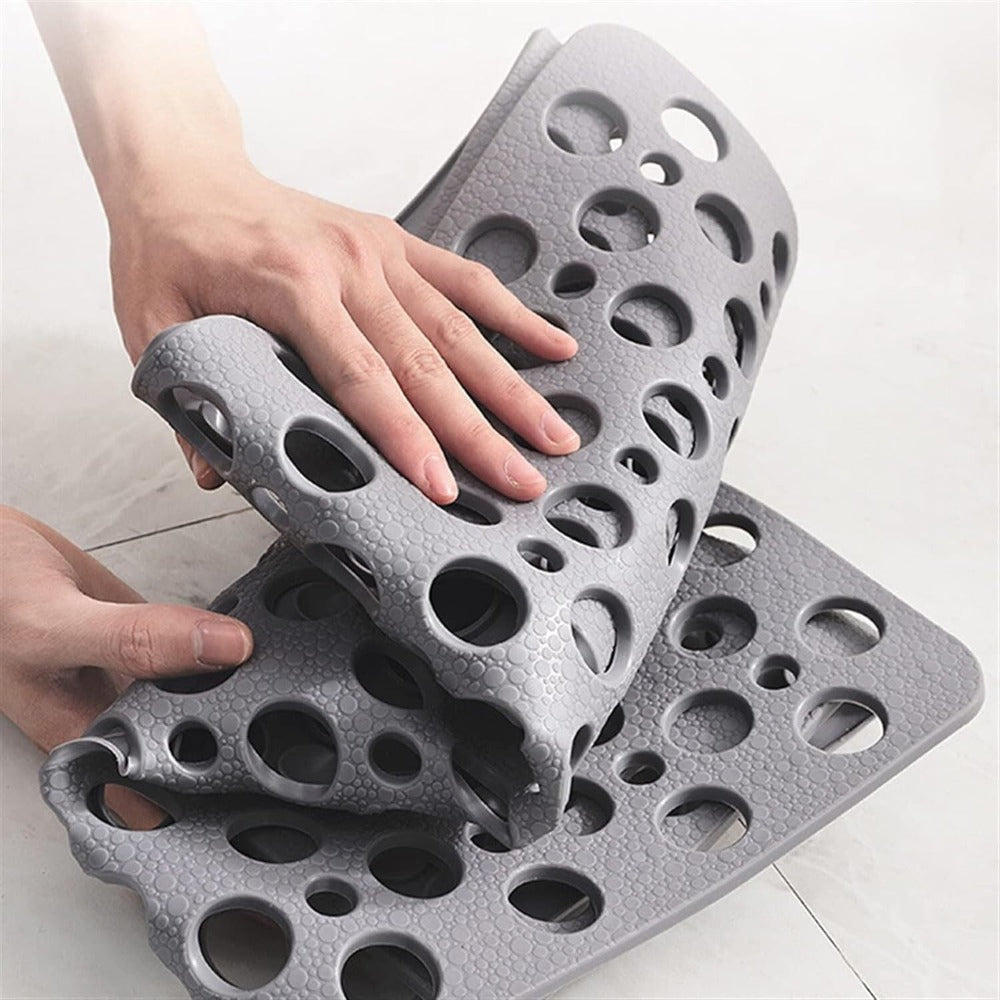 Suction Cup Shower Mat TPE with Drain Holes