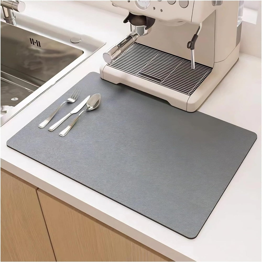 Dish Drying Mat Highly Absorbent Quick Dry for Kitchen Sink