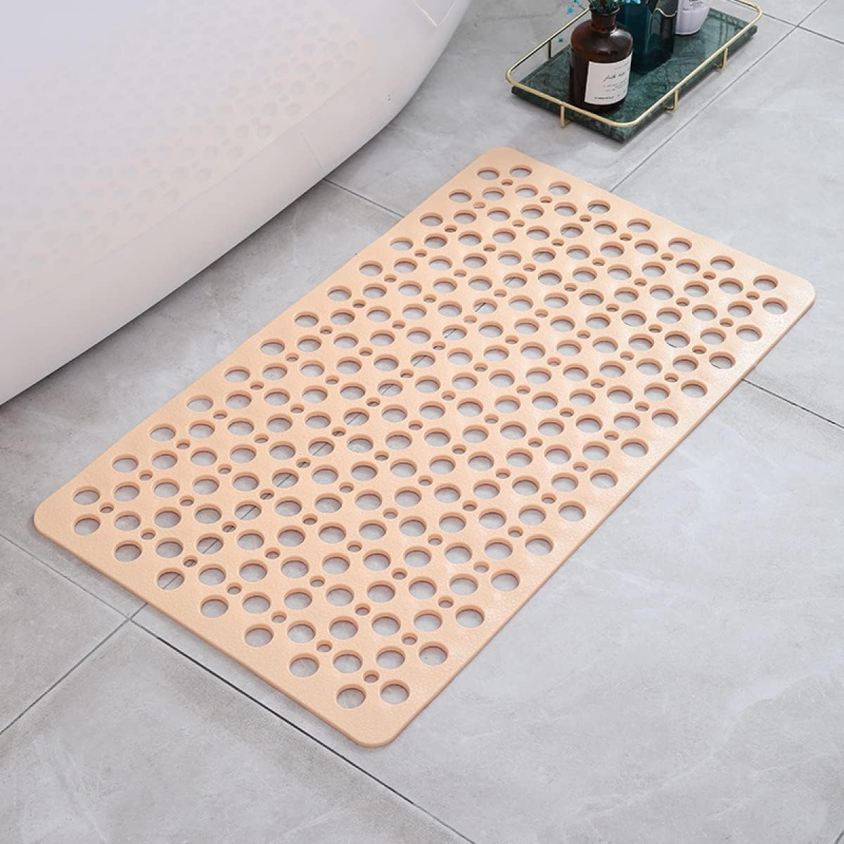 Suction Cup Shower Mat TPE with Drain Holes