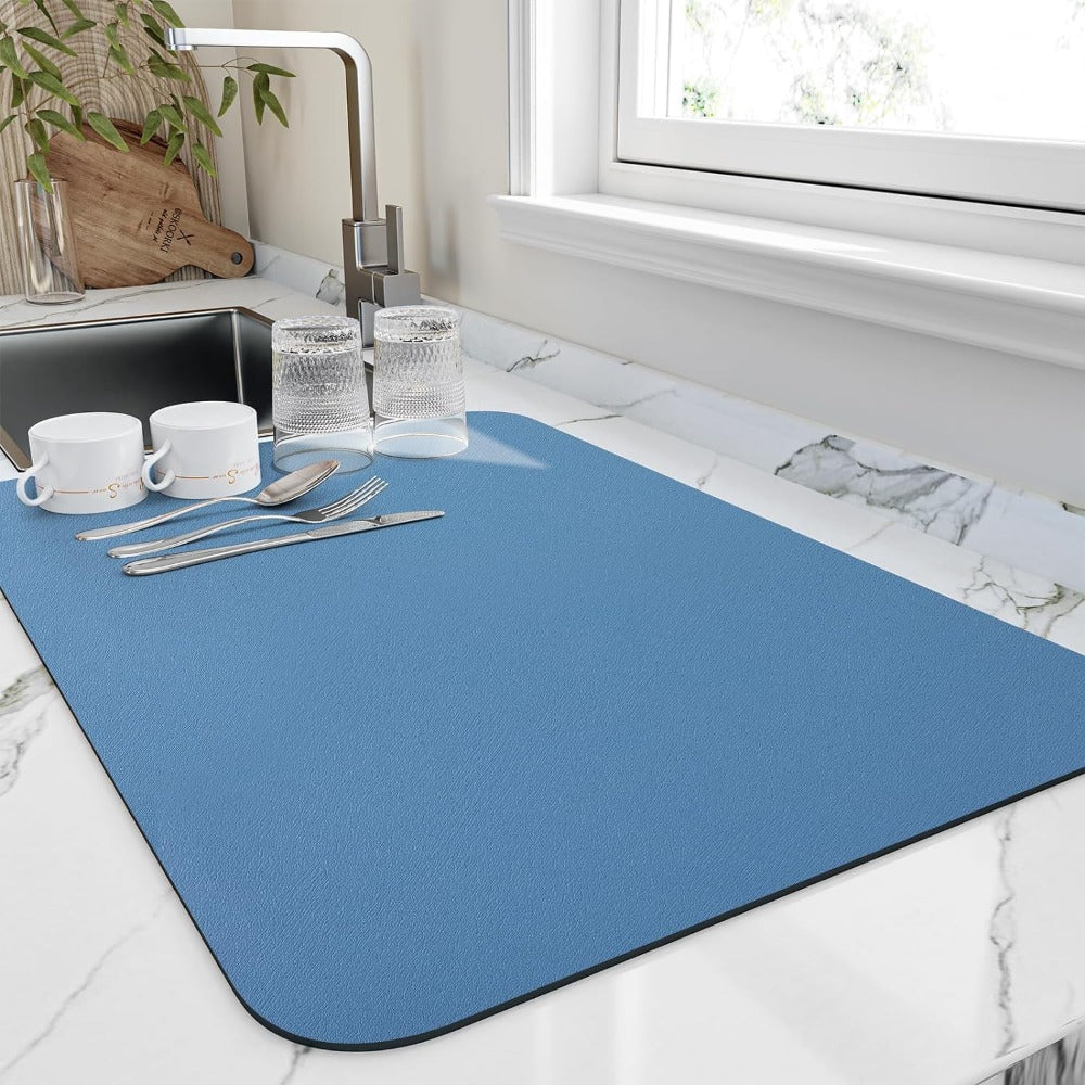 Dish Drying Mat Highly Absorbent Quick Dry for Kitchen Sink
