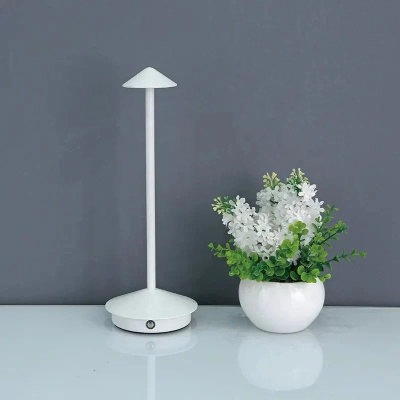 Cordless Desk Lamp Rechargeable Touch Dimmable Warm Light for Nightstand