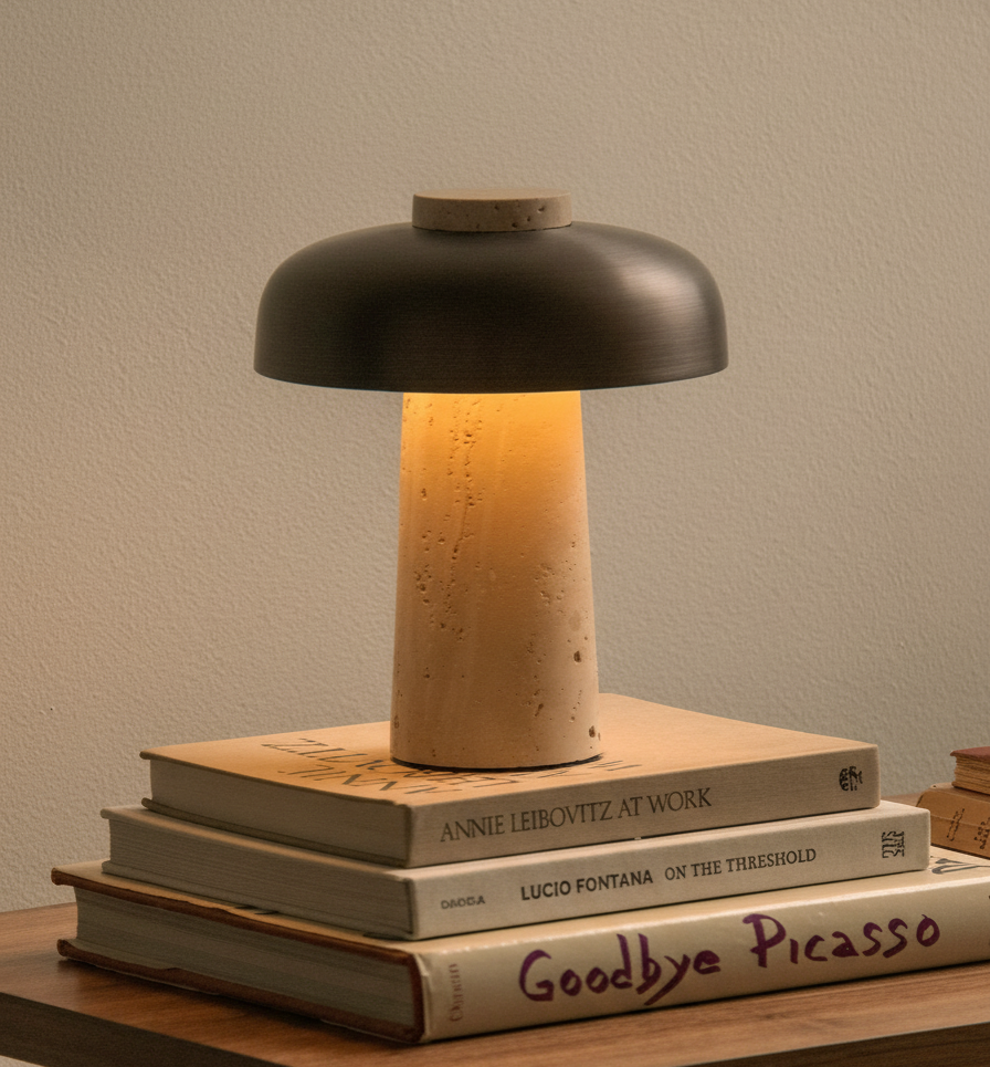 Omvendt bordlampe, bærbar