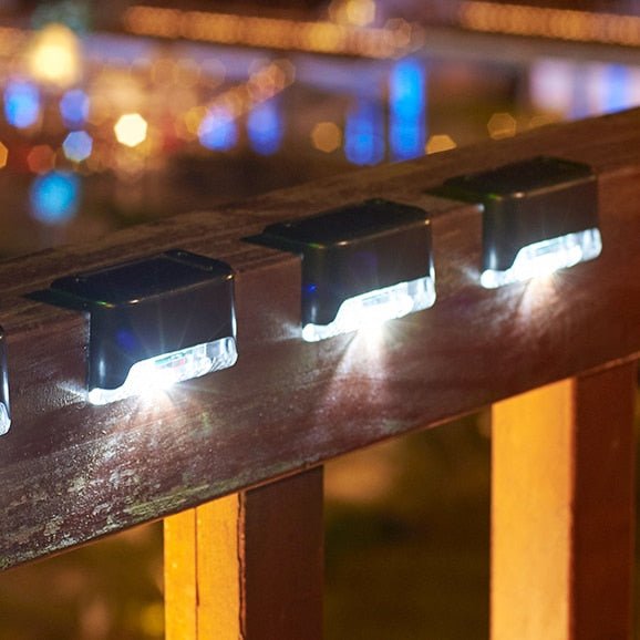 Solar Step Lights Outdoor Waterproof Dusk to Dawn for Deck Stairs and Path