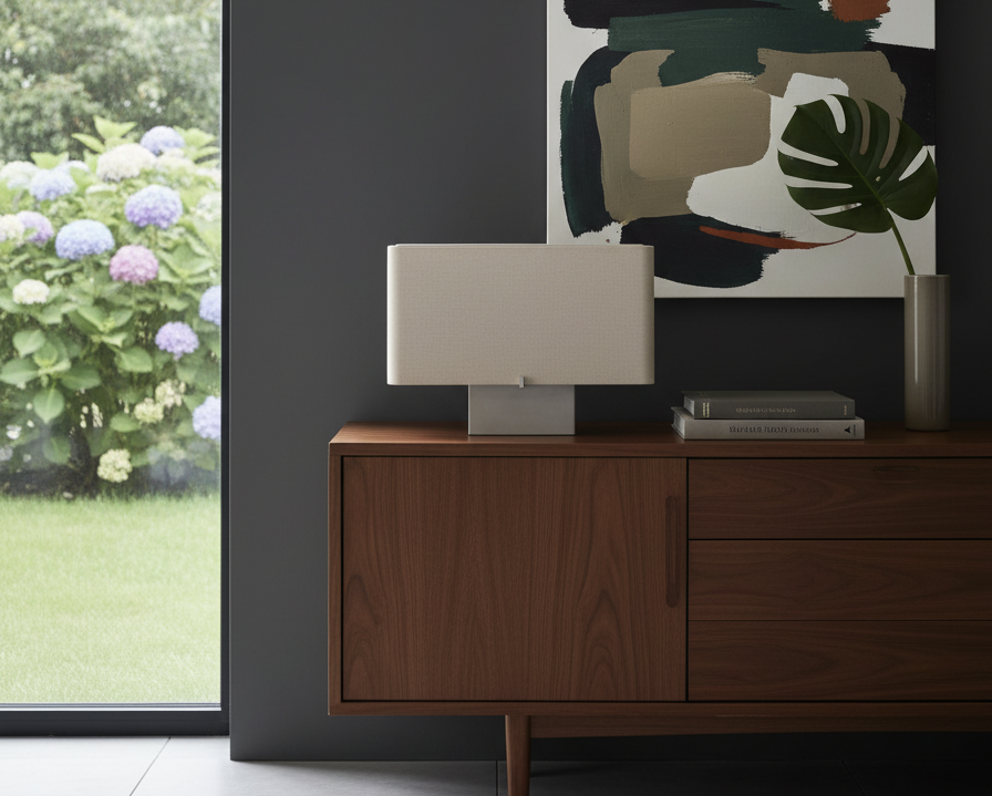 Nonna Moderne Bordlampe | Aluminium