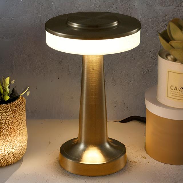 Touch Lamp Rechargeable Dimmable Bedside Night Light for Nursery and Camping