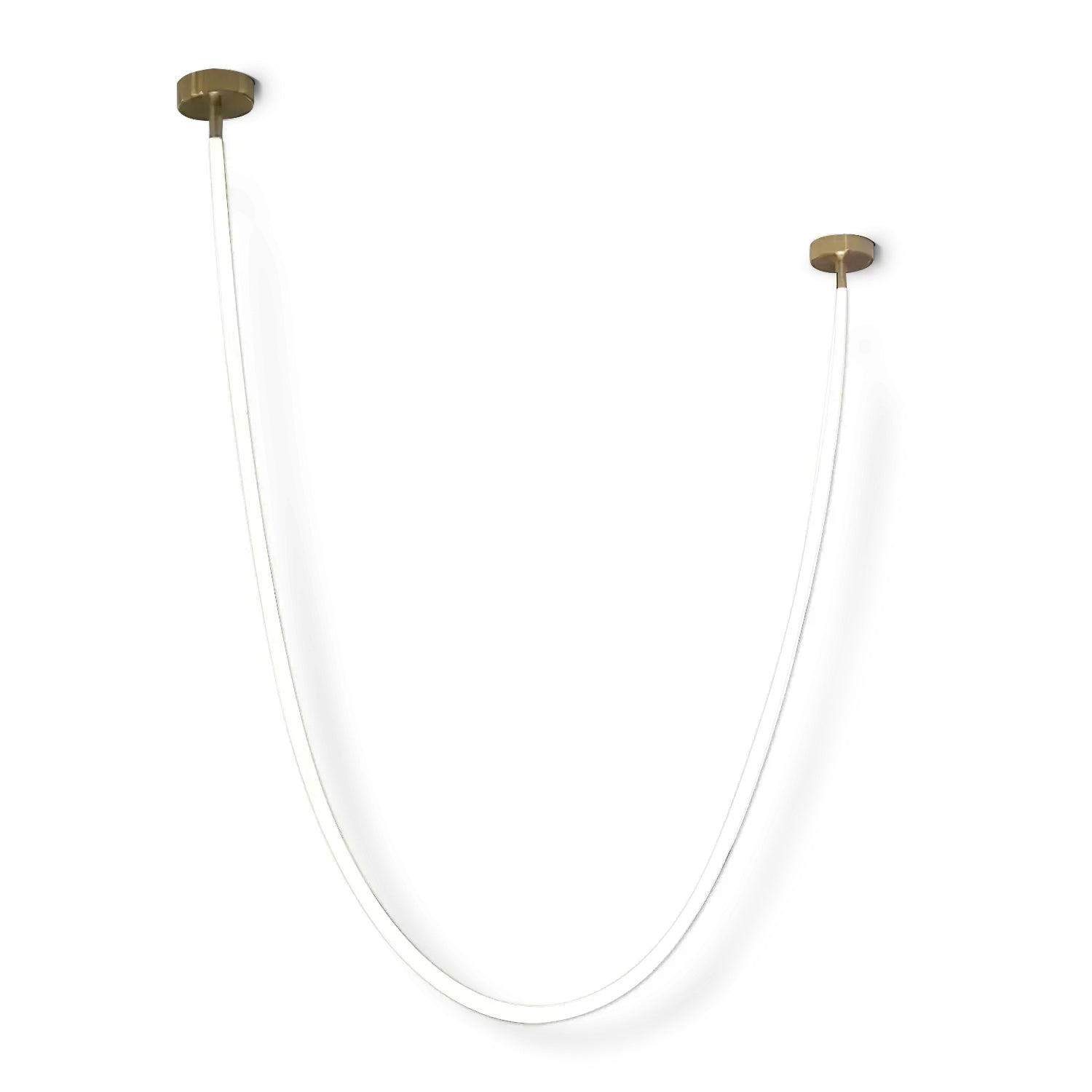 Flexible LED Ribbon Pendant Light Silicone Strip Custom Length Lighting