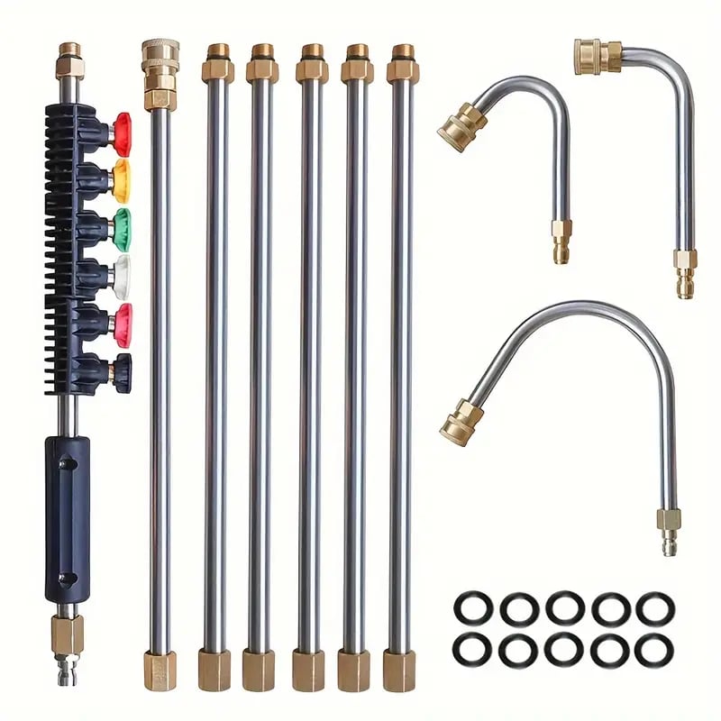 Telescoping Pressure Washer Wand 4000 PSI Gutter Cleaning Kit