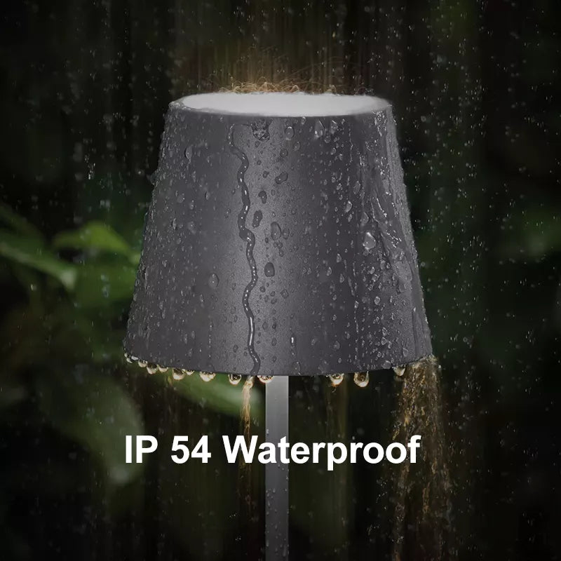 Cordless Table Lamp Waterproof Dimmable Rechargeable for Patio and Bedroom