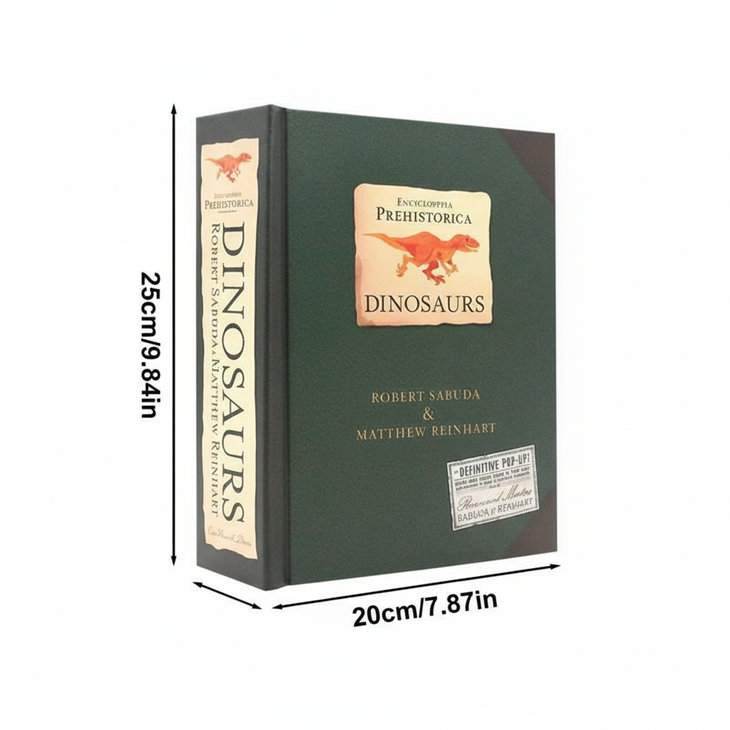 3D Pop Up Book Dinosaurs Childrens Interactive Encyclopedia Hardback