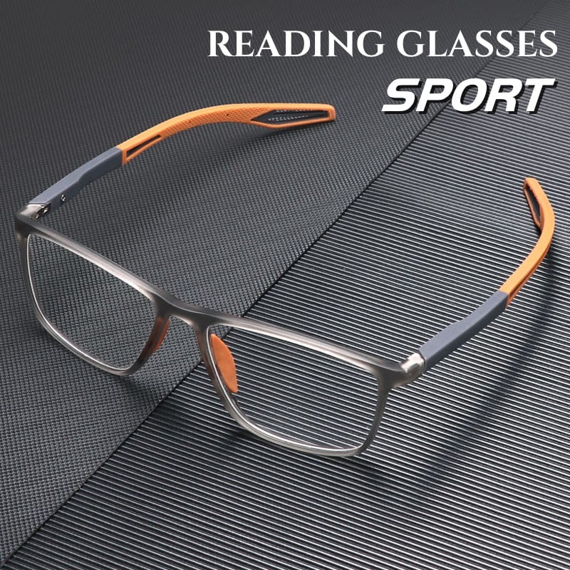 Anti Blue Light Progressive Reading Glasses Titanium Frame Ultra Light Sport