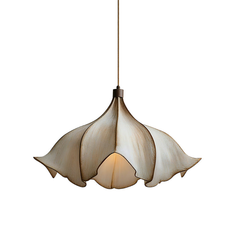 Cocoon Pendant Light Sculptural Webbed Shade Mid Century Style