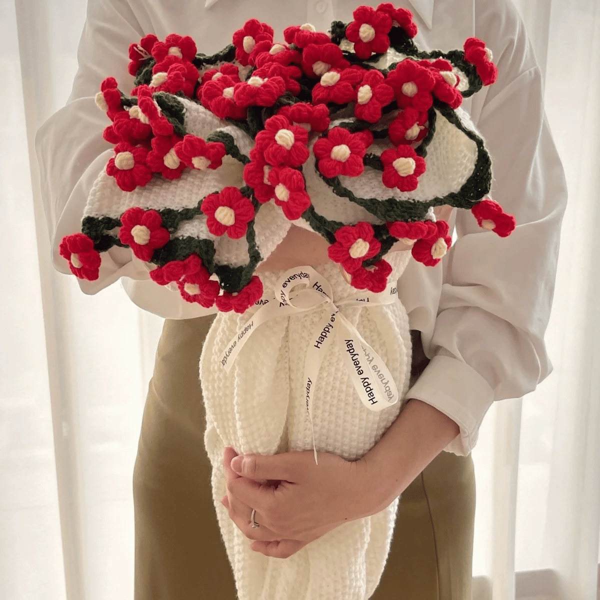 Flower Bouquet Blanket Hand-Rolled Keepsake Gift
