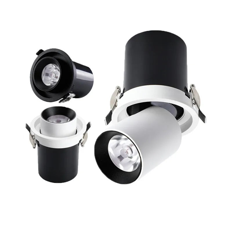 Recessed LED Spotlight Adjustable Tilt and Pull-Down Head