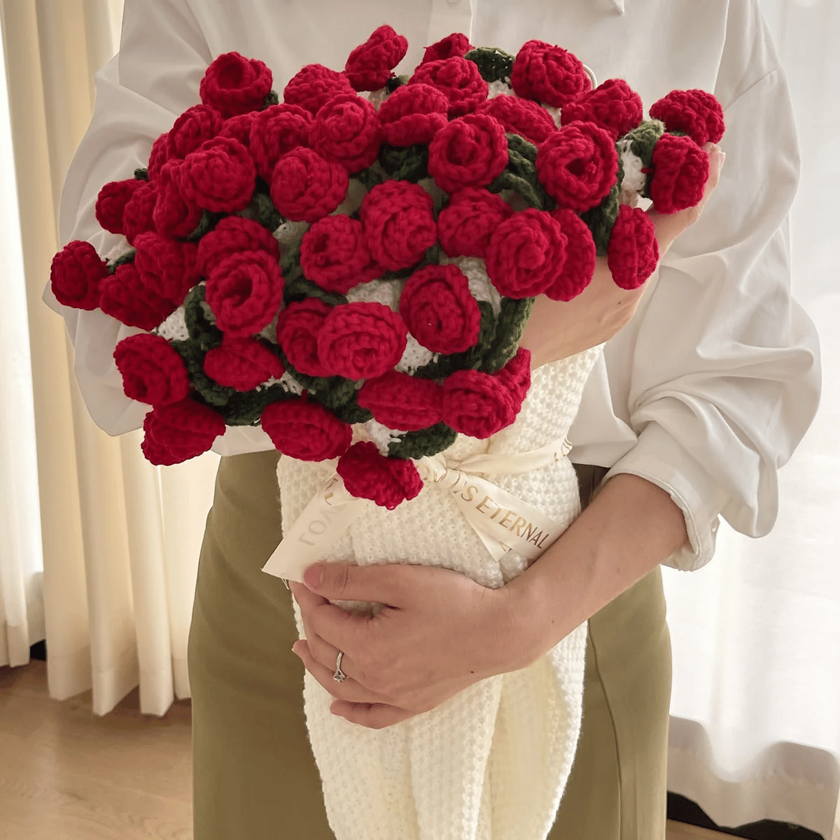 Flower Bouquet Blanket Hand-Rolled Keepsake Gift