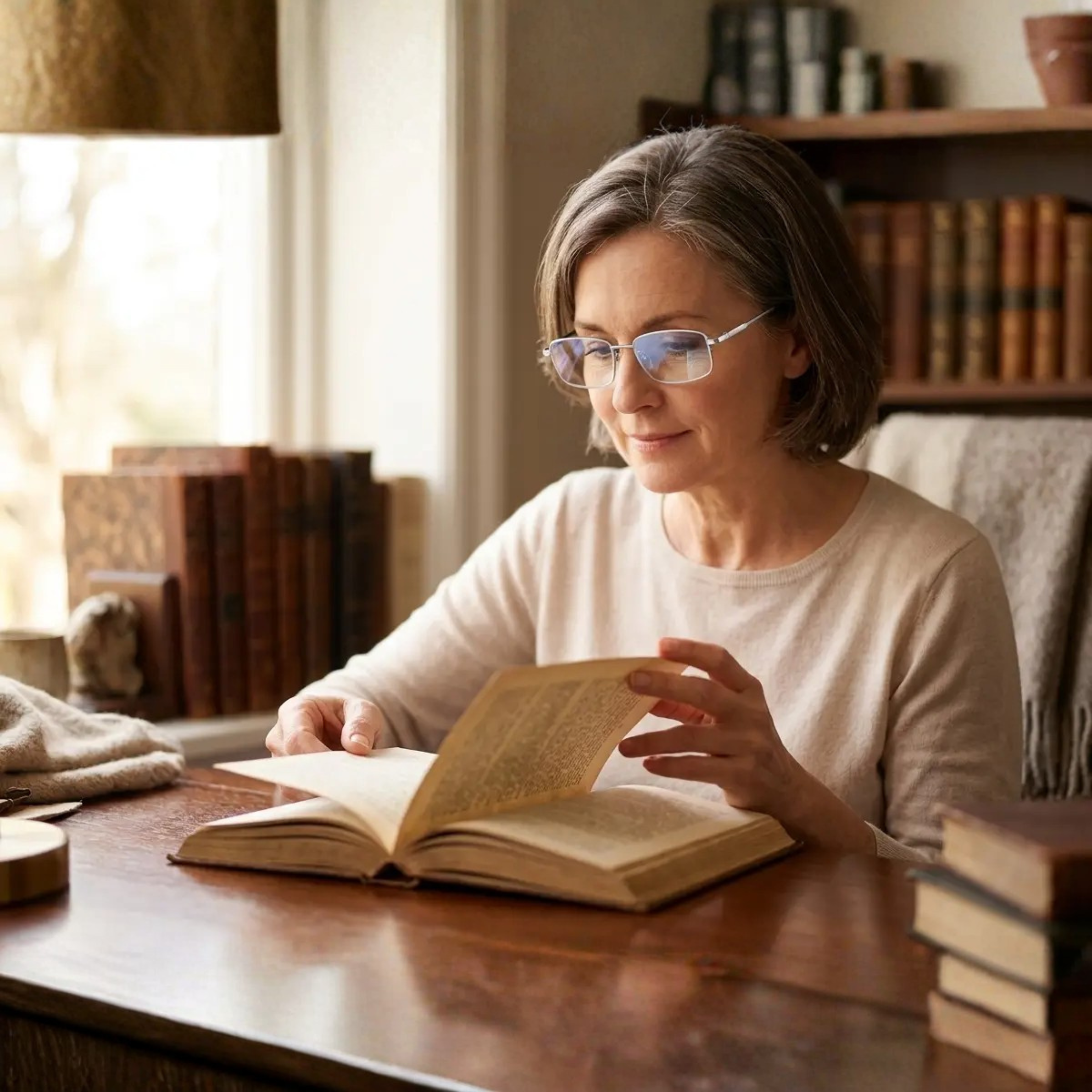 Progressive Reading Glasses Multifocal Lightweight Frame for Near and Mid Range