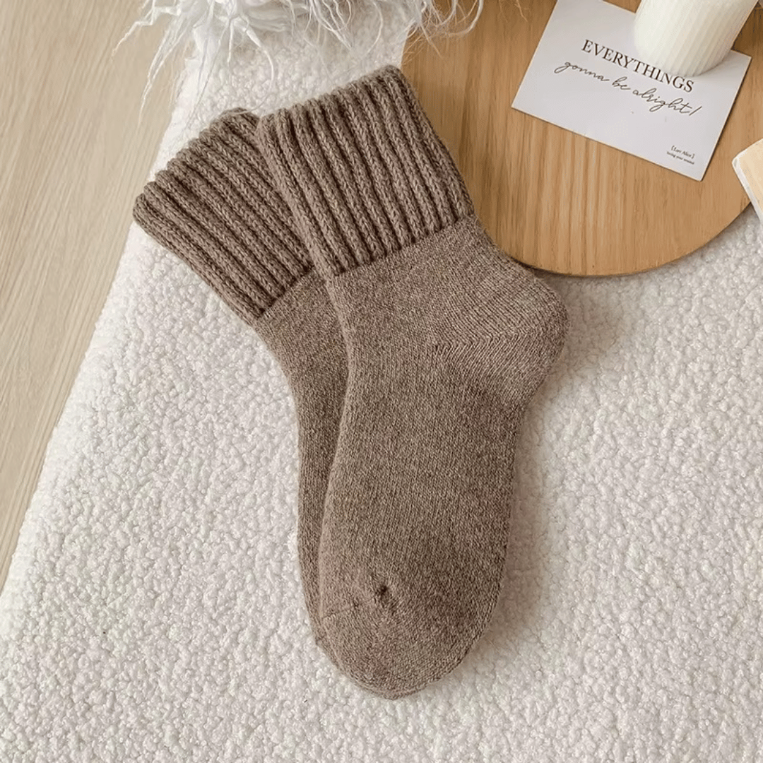 Knitted Winter Socks 5 Pairs Womens Thick Soft