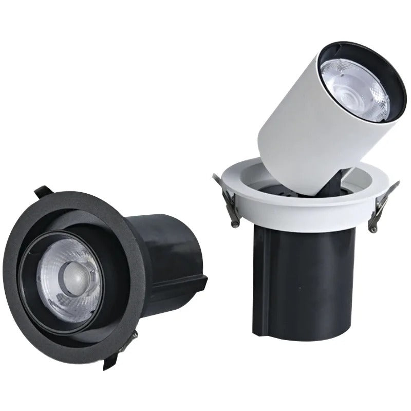 Recessed LED Spotlight Adjustable Tilt and Pull-Down Head