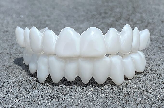 Cosmetic Tooth Cover Removable Snap On Veneer Style for Photos and Events
