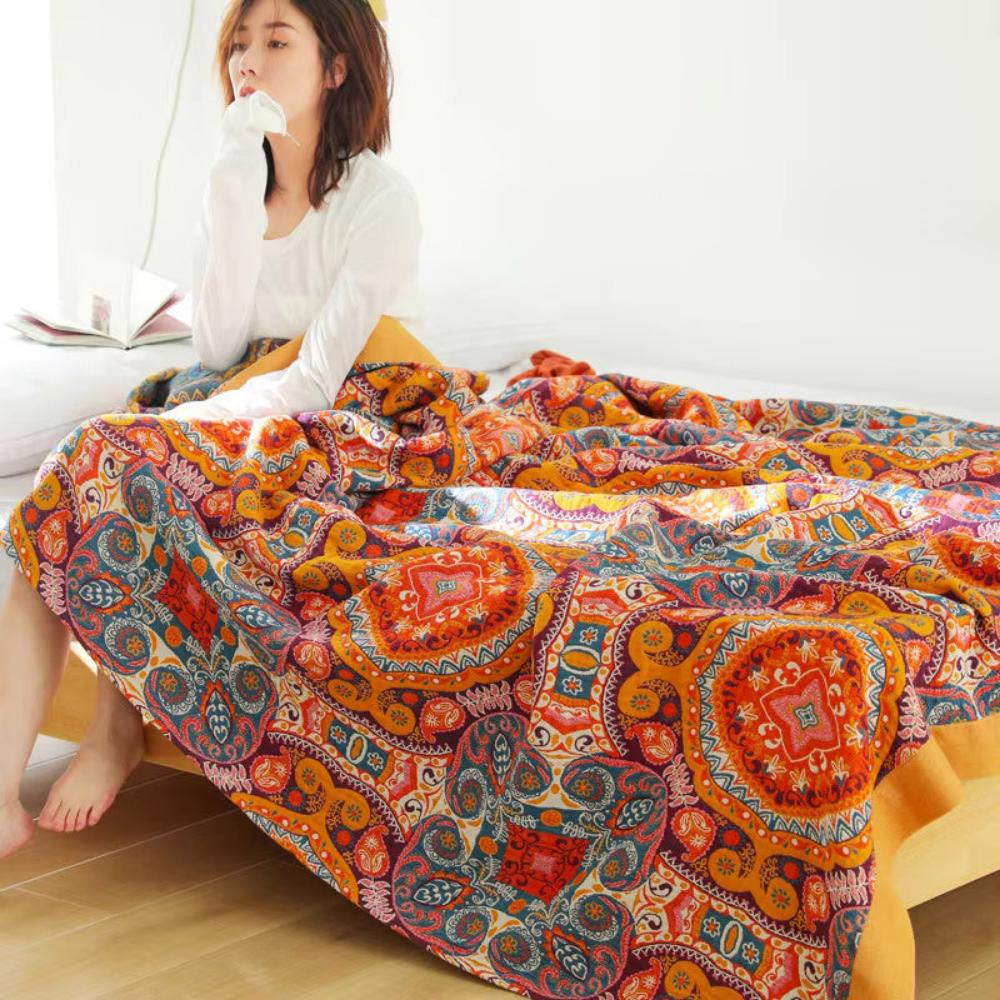 Cooling Blanket Cotton Reversible for Hot Sleepers