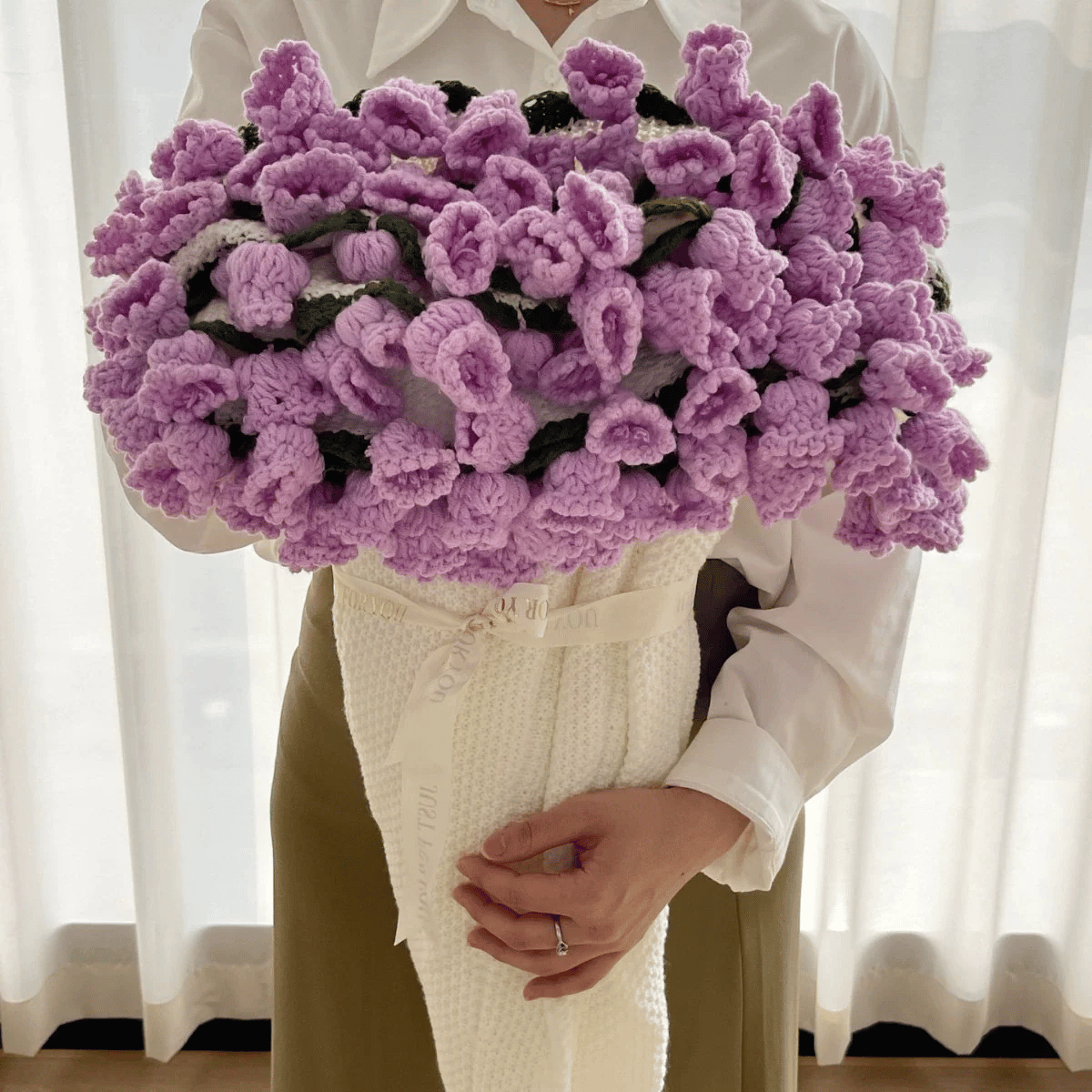 Flower Bouquet Blanket Hand-Rolled Keepsake Gift