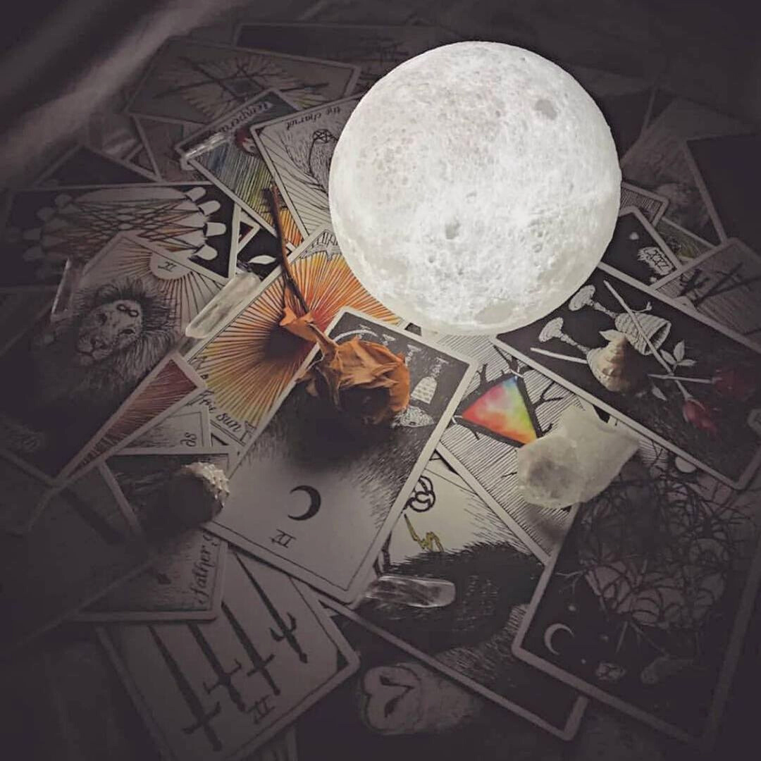 Moon Lamp White 3D Printed Lunar Surface Night Light in Four Sizes